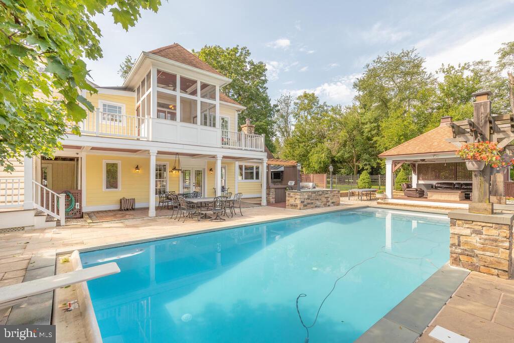 14498 Triadelphia Mill Road Dayton, MD 21036 - Photo 65 of 97 Rear view pool/cabana firepit