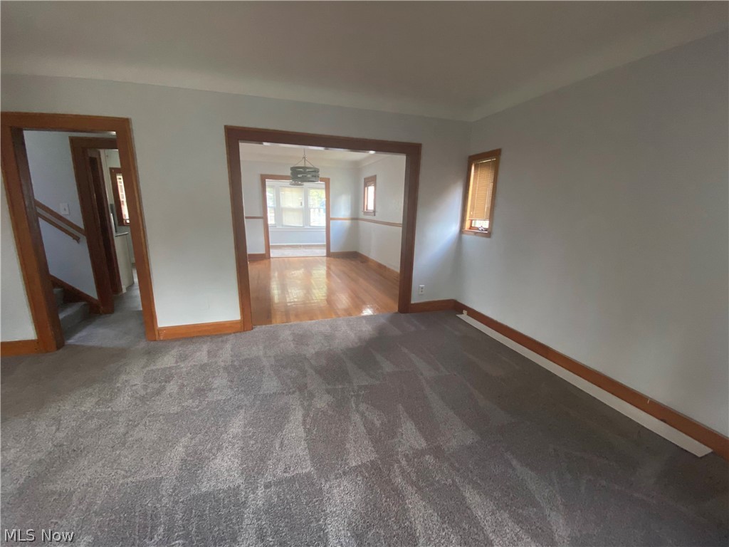 899 Clarence Road Cleveland Heights, OH 44121 - Photo 5 of 24 Living room into Dining Room