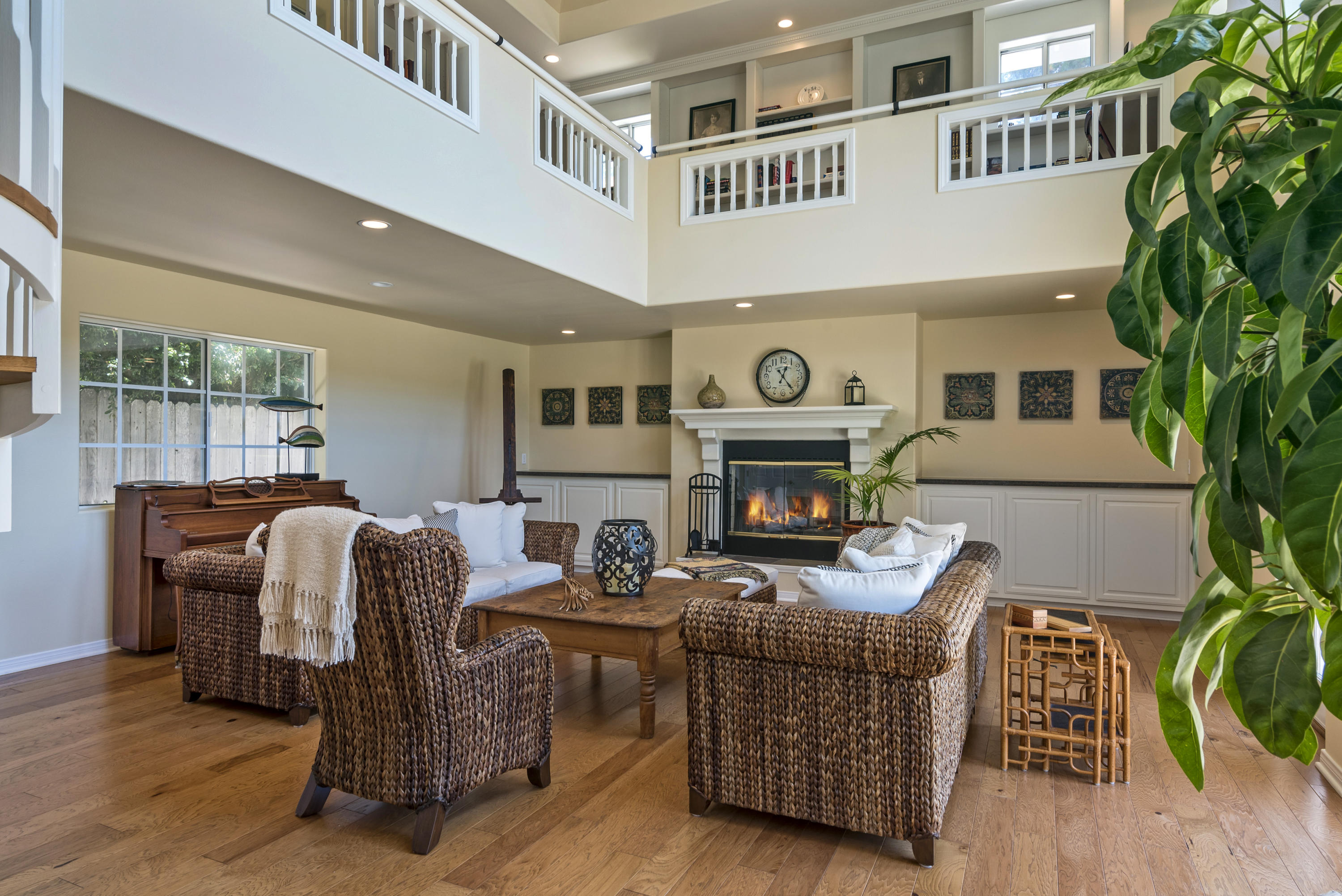 138 Toro Canyon Road Carpinteria, CA 93013 - Photo 7 of 24 Family Room with Library Above