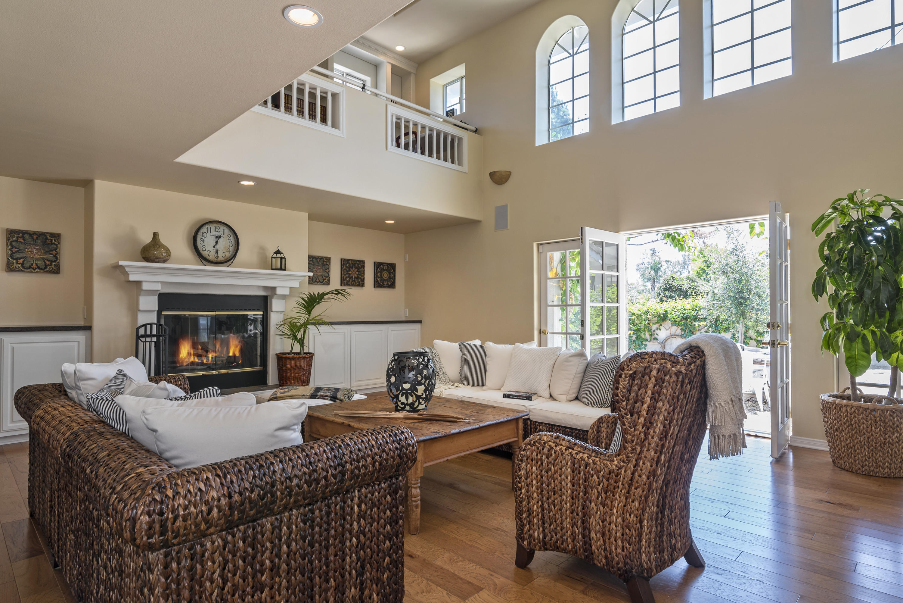 138 Toro Canyon Road Carpinteria, CA 93013 - Photo 8 of 24 Family Room with Vaulted Ceilings