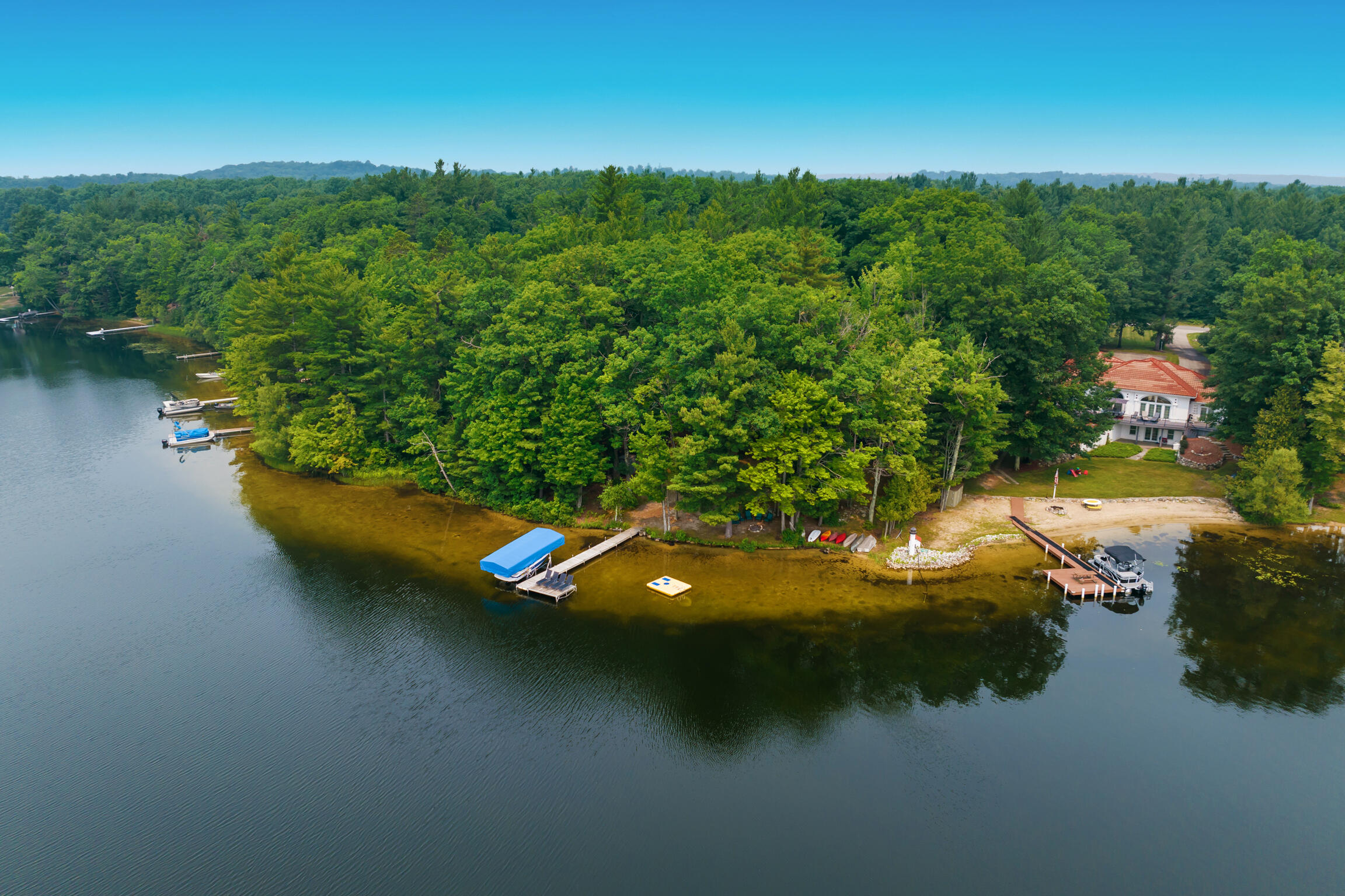 8837 Johnson Road Kaleva, MI 49645 - Photo 41 of 44 2-Aerial-View-2
