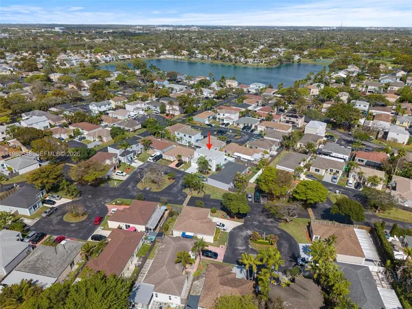 an aerial view of a city with lots of residential buildings
