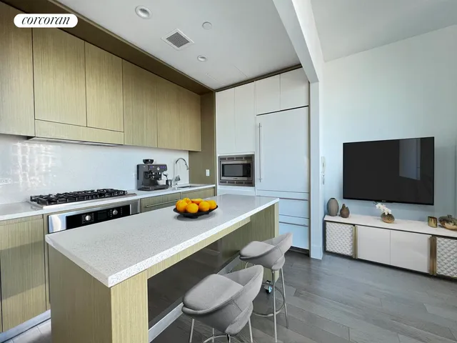 a bedroom with a balcony a bed and a couch