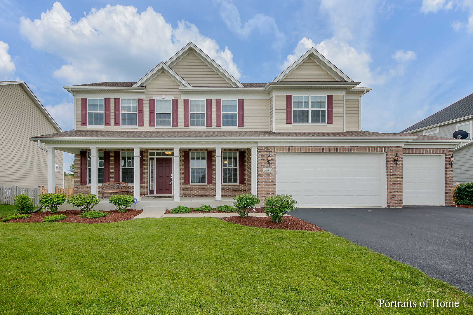 3740 Ryder Court Naperville, IL 60564 - Photo 1 of 25 a front view of a house with a yard and porch