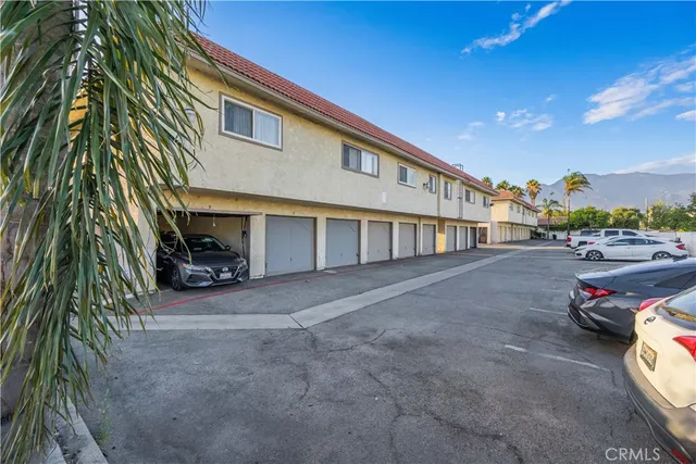 a car parked in front of a building
