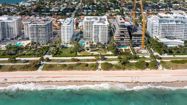 a city view with tall buildings