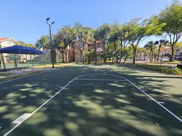 a view of a basketball court