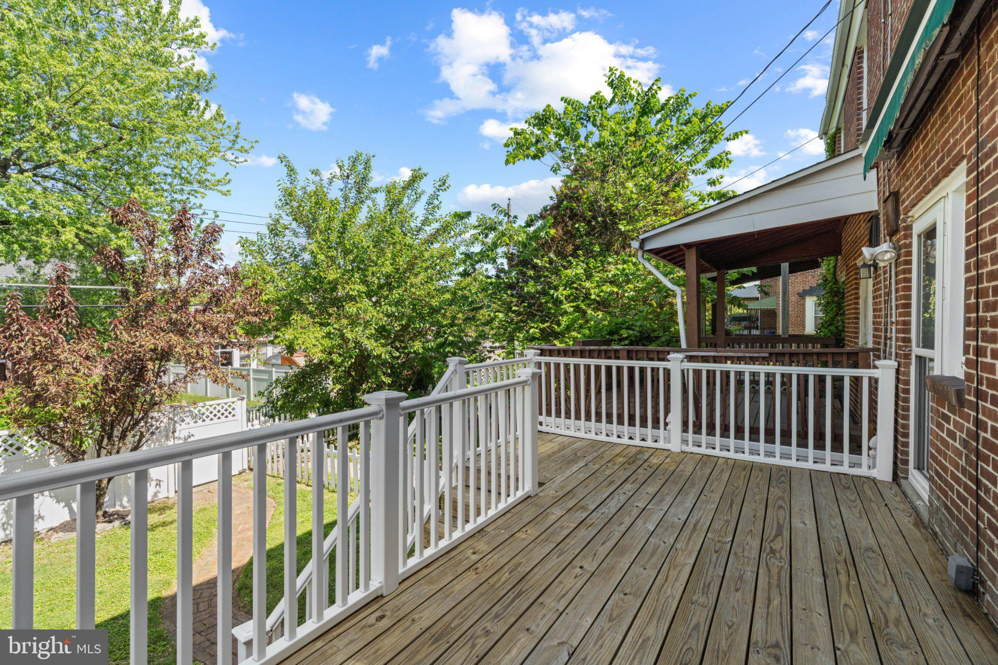 1855 Edgewood Road Towson, MD 21286 - Photo 25 of 29 Sunny deck with lush greenery views.
