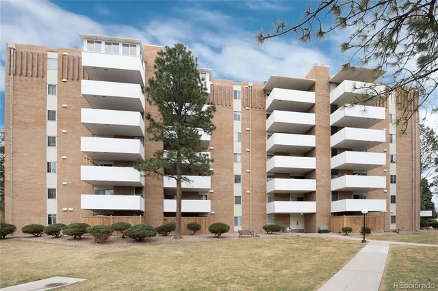 a front view of a building