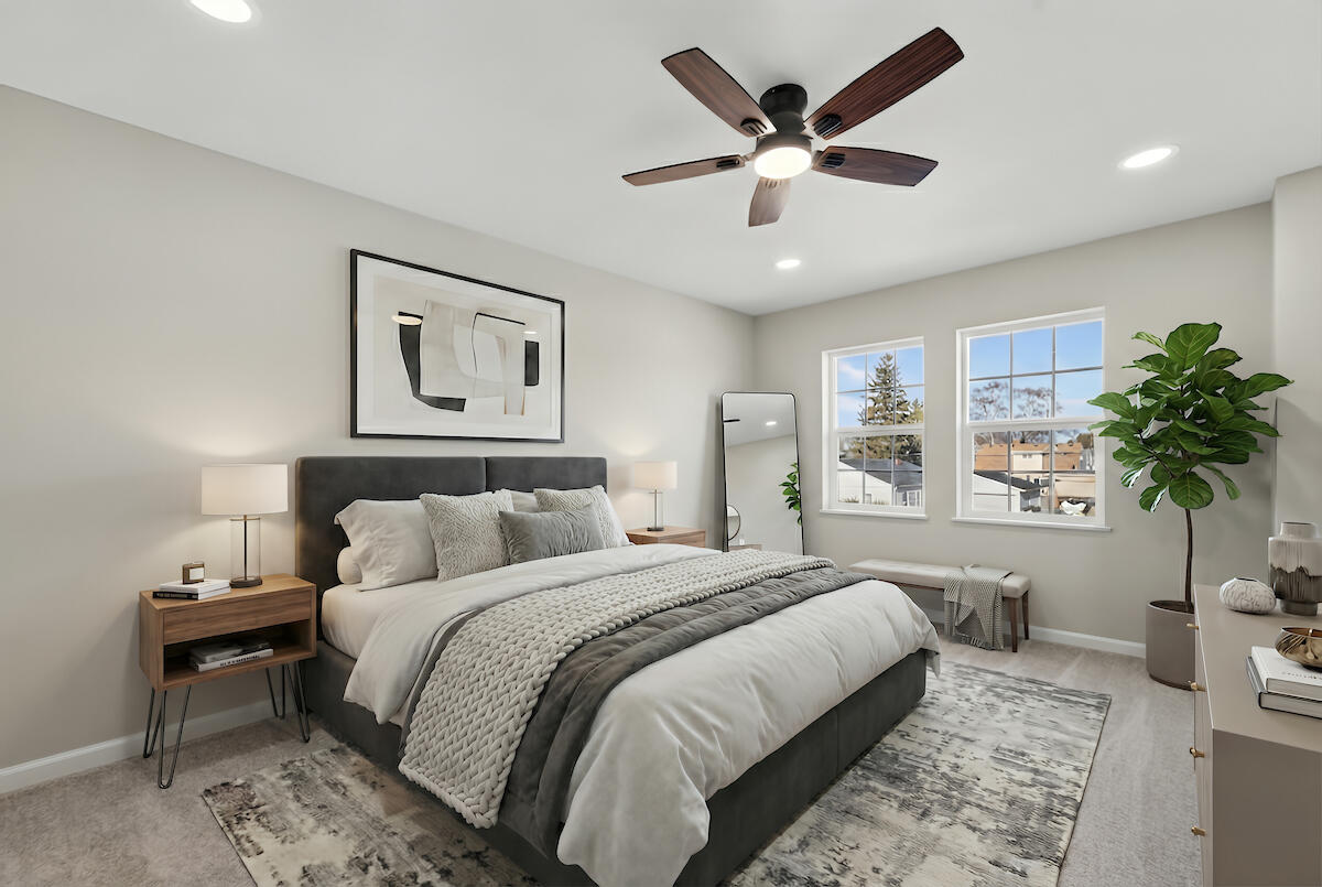 1617 Derby Avenue Mount Pleasant, WI 53403 - Photo 4 of 28 Virtually staged primary bedroom