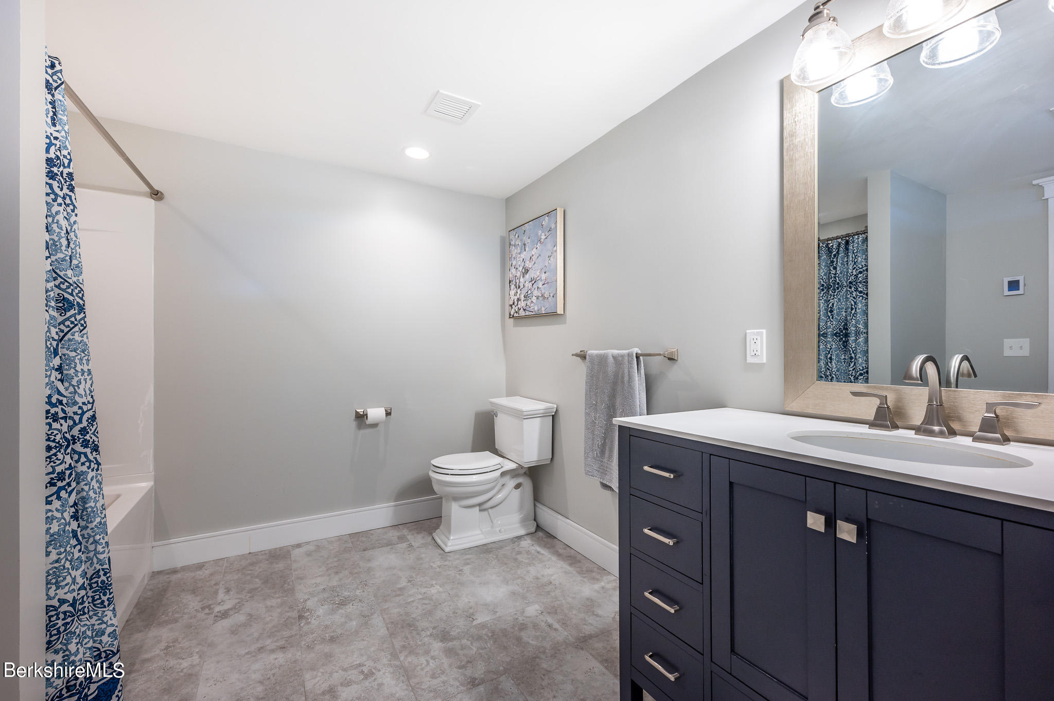 3 Chestnut Hill Road Monterey, MA 01245 - Photo 15 of 26 a spacious bathroom with a granite countertop sink mirror and toilet