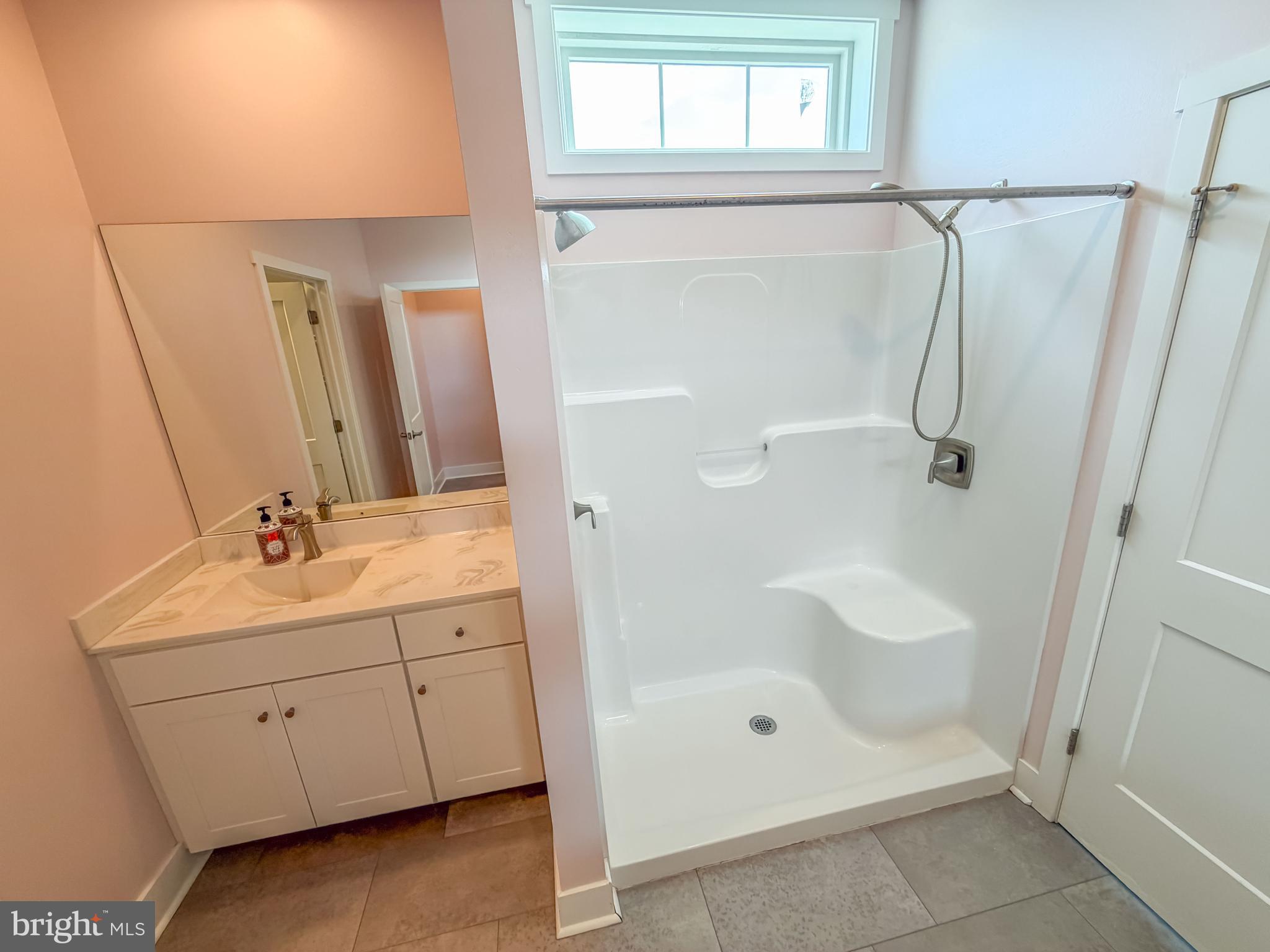 6042 Station Cir Road Harrisburg, PA 17111 - Photo 45 of 71 a bathroom with a shower sink and mirror