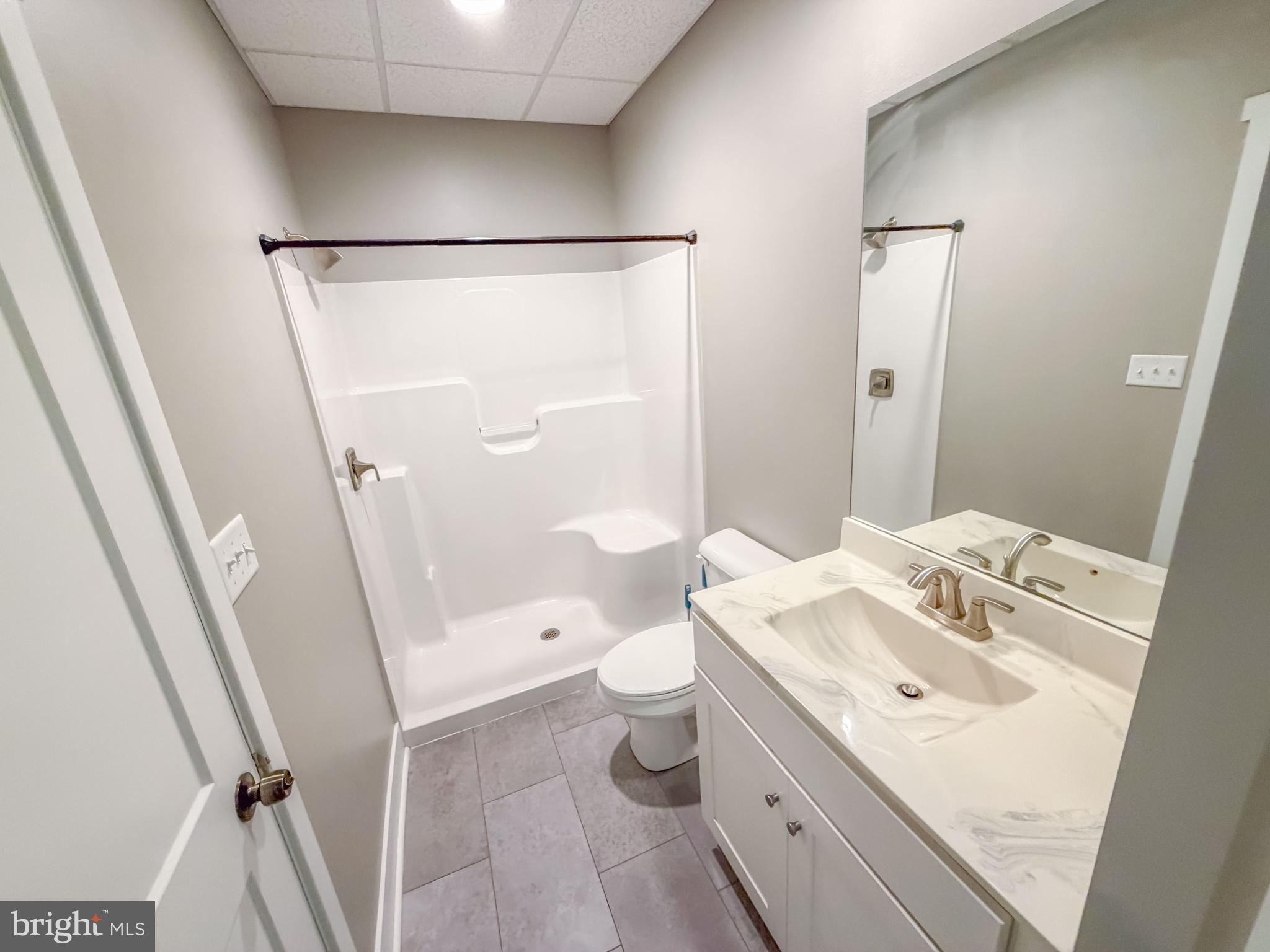 6042 Station Cir Road Harrisburg, PA 17111 - Photo 56 of 71 a bathroom with a sink a toilet a mirror and shower