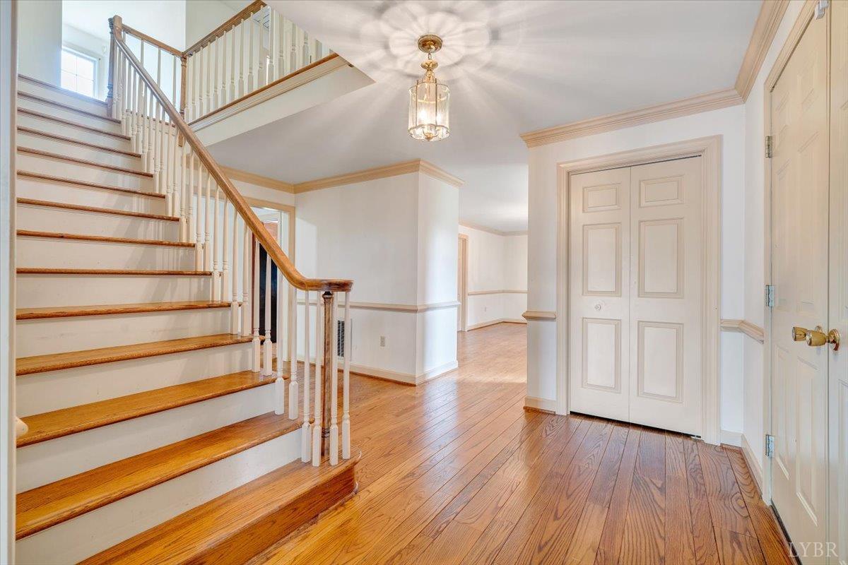 105 North Branch Road Bedford, VA 24523 - Photo 2 of 80 a view of entryway and hall with wooden floor
