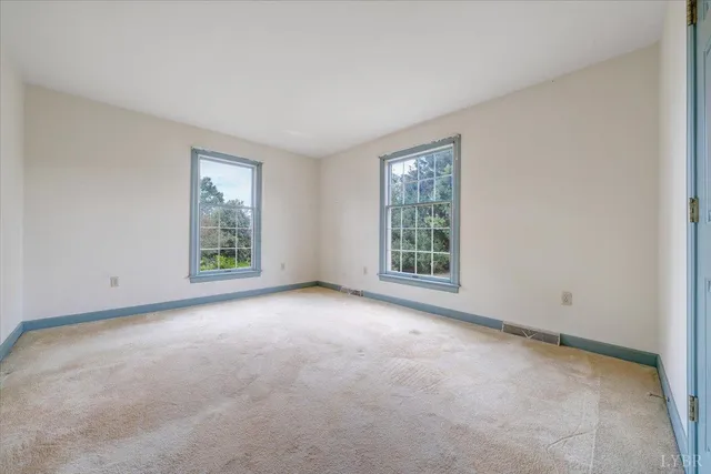 a view of a room with stairs
