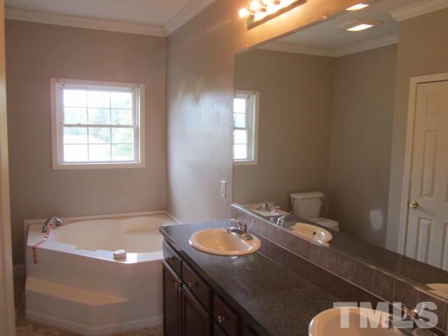 728 Woodys Store Road Roxboro, NC 27574 - Photo 11 of 15 a bathroom with a tub sink and mirror