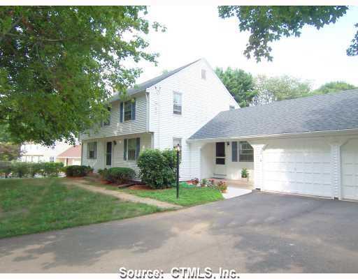 34 Valley View Road Glastonbury, CT 06033 - Photo 1 of 1 Exterior Front. TWIN MAPLE TREES IN FRONT