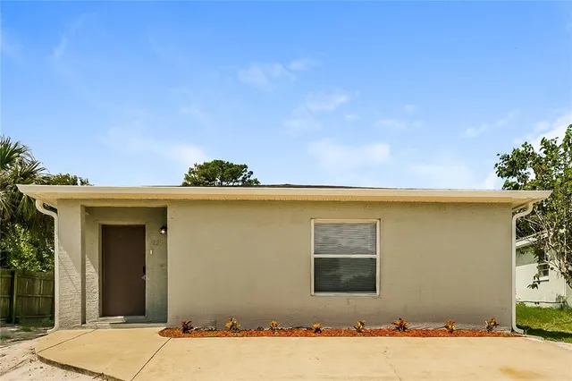 a front view of a house
