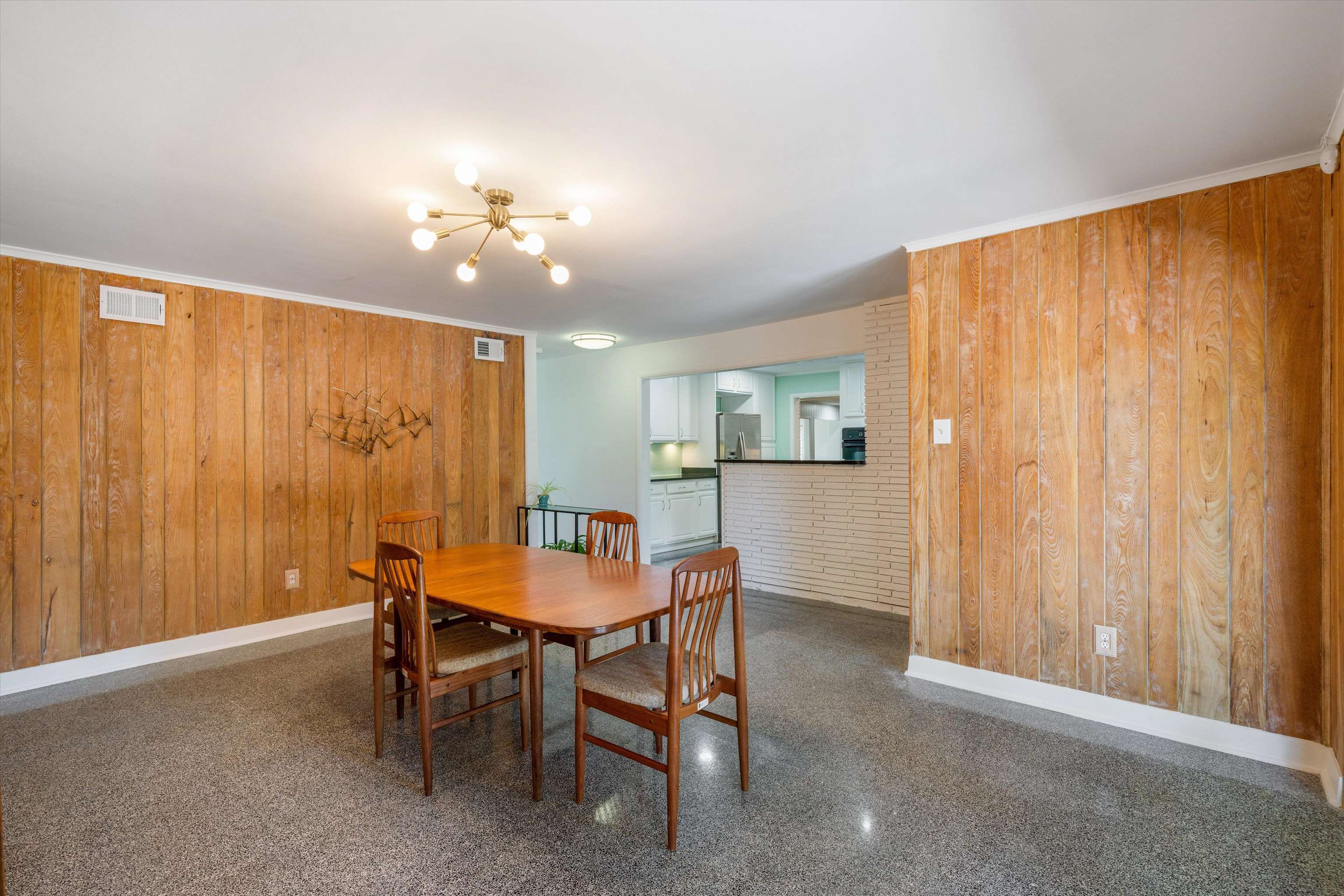 5420 Walnut Grove Road Memphis, TN 38120 - Photo 14 of 25 a dining room with furniture and chandelier fan