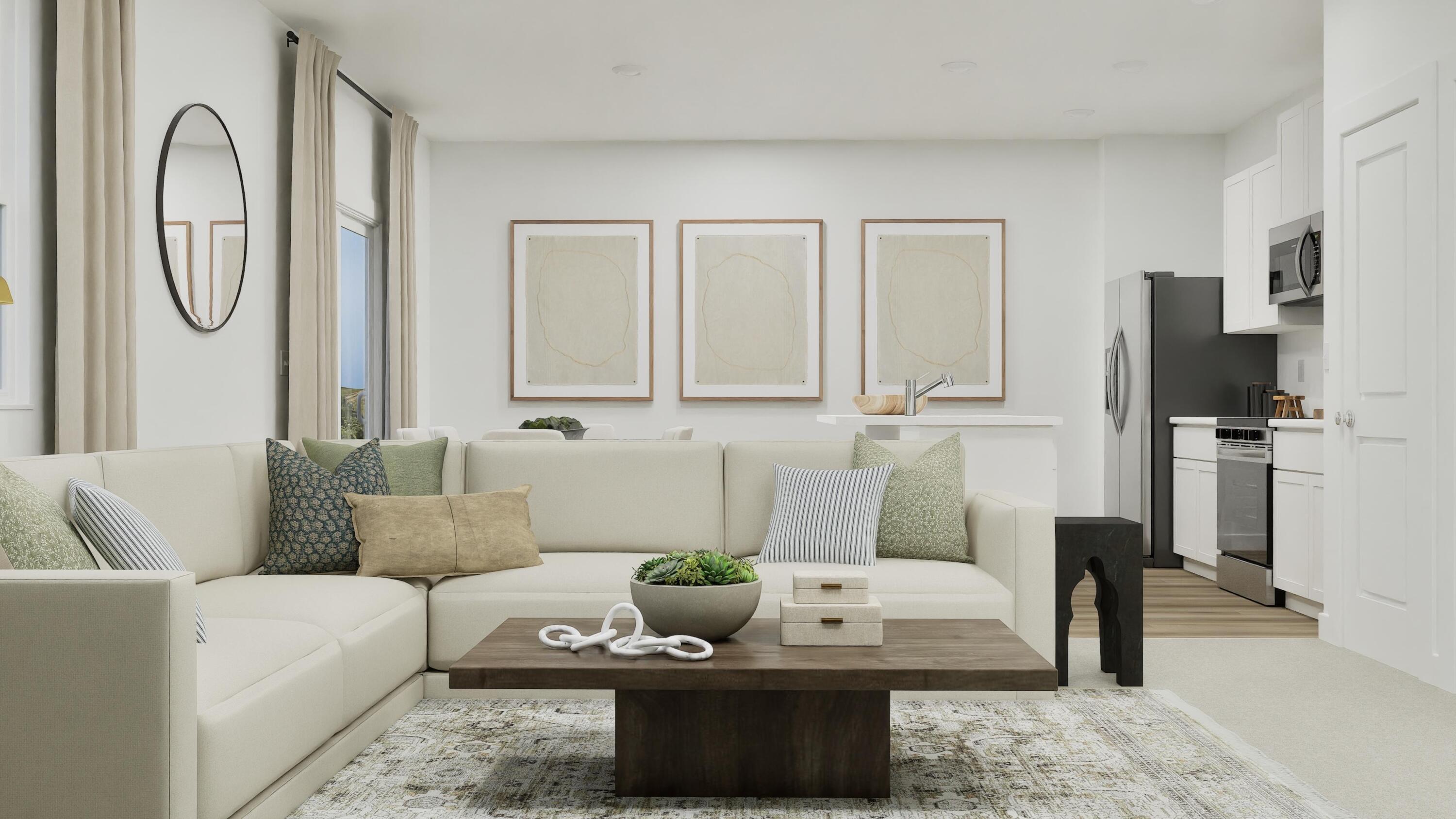 3784 Maple Street Portage, IN 46368 - Photo 10 of 21 a living room with furniture and a fireplace