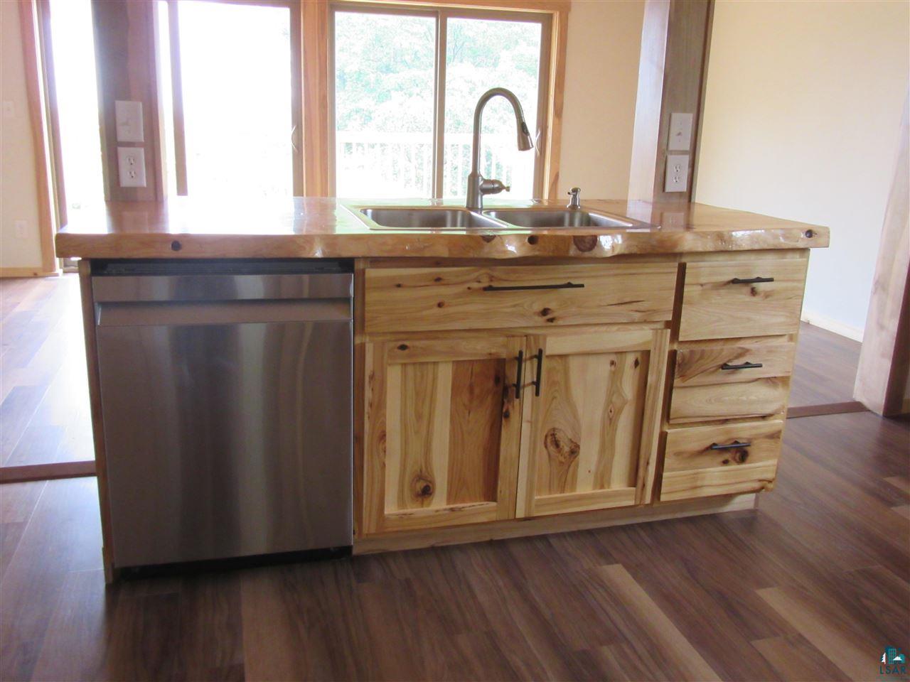 93790 Hyde Road Bayfield, WI 54814 - Photo 9 of 45 live edge, new dishwasher, custom island