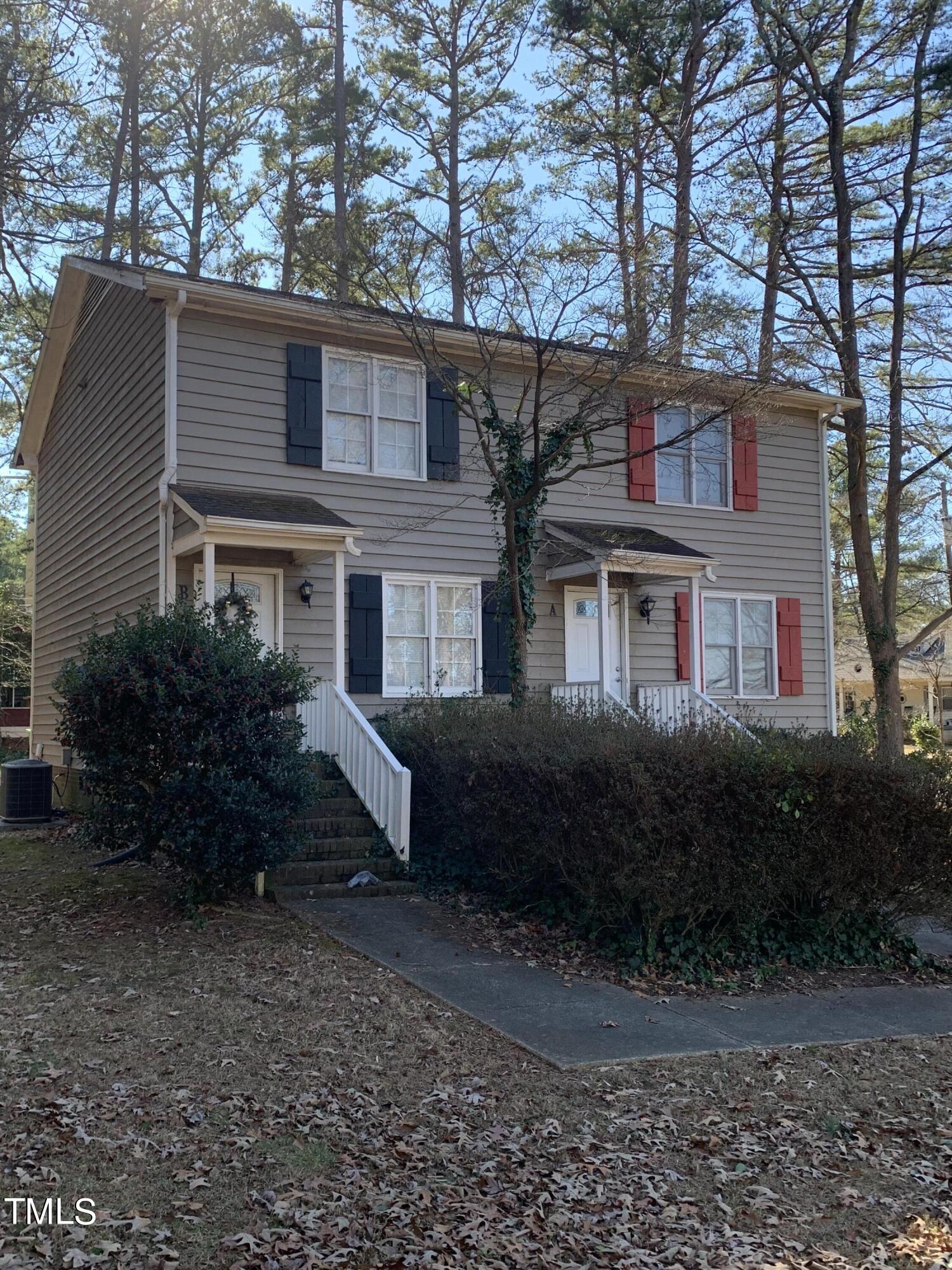 1101 Lorimer Road, Unit A & B Raleigh, NC 27606 - Photo 1 of 34 Exterior Unit B - Blk shutters