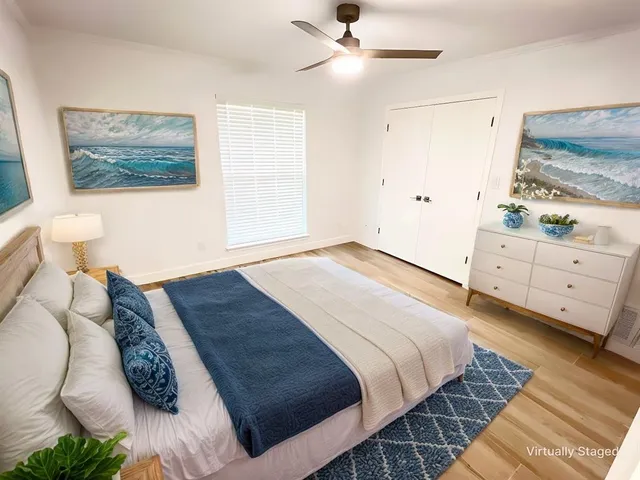 wooden floor in a room