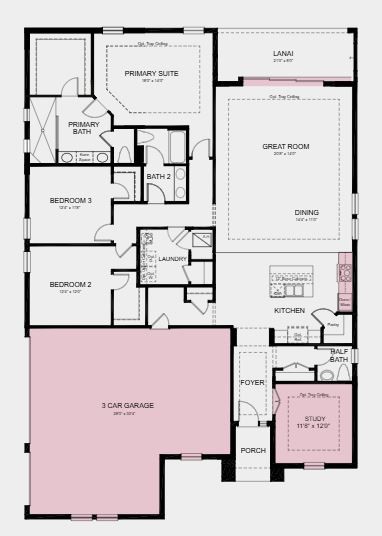 86154 Headwaters Drive Yulee, FL 32097 - Photo 31 of 33 Structural options added include: Side entry garage, gourmet kitchen, pocket sliding glass doors, tray ceilings, study in place of flex room, and an outdoor kitchen rough-in! Photos are for representative purposes only.