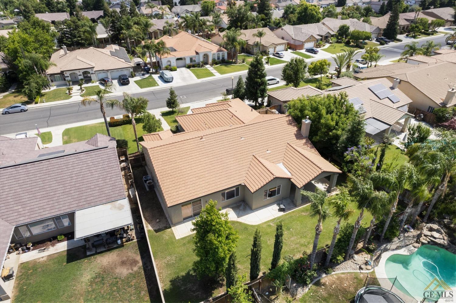 Undisclosed Address Bakersfield, CA 93311 - Photo 57 of 57 an aerial view of a house with swimming pool and outdoor seating