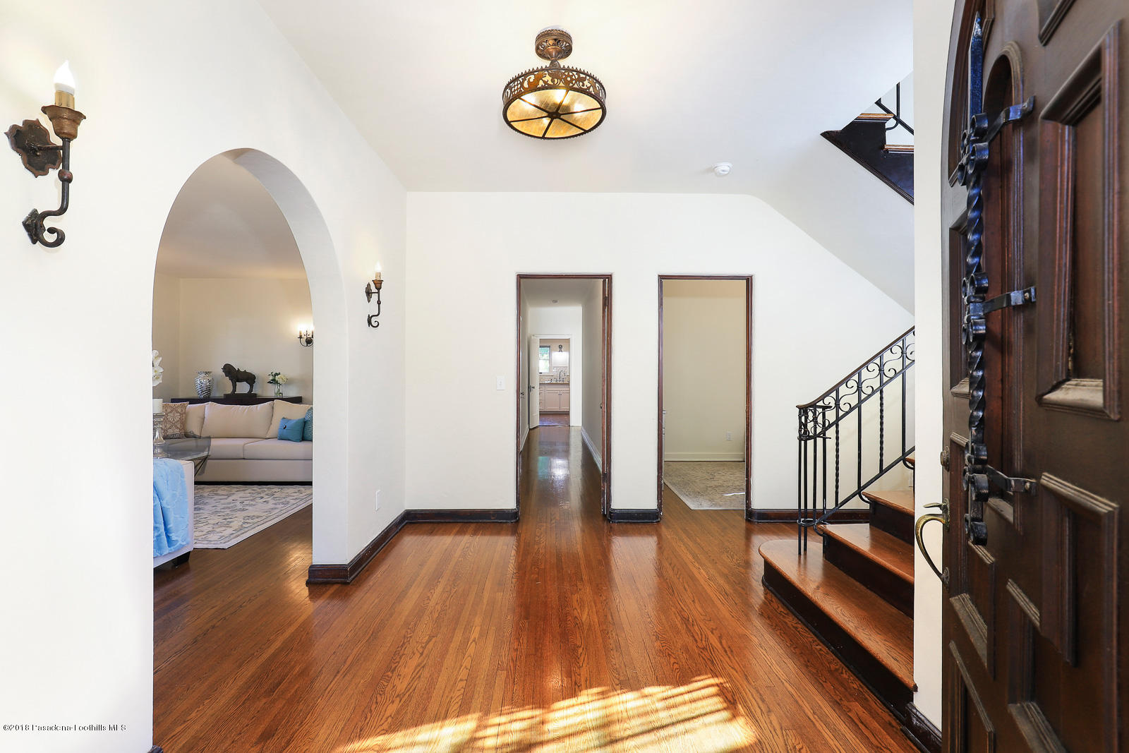 884 Old Mill Road Pasadena, CA 91108 - Photo 11 of 32 a view of an entryway with wooden floor