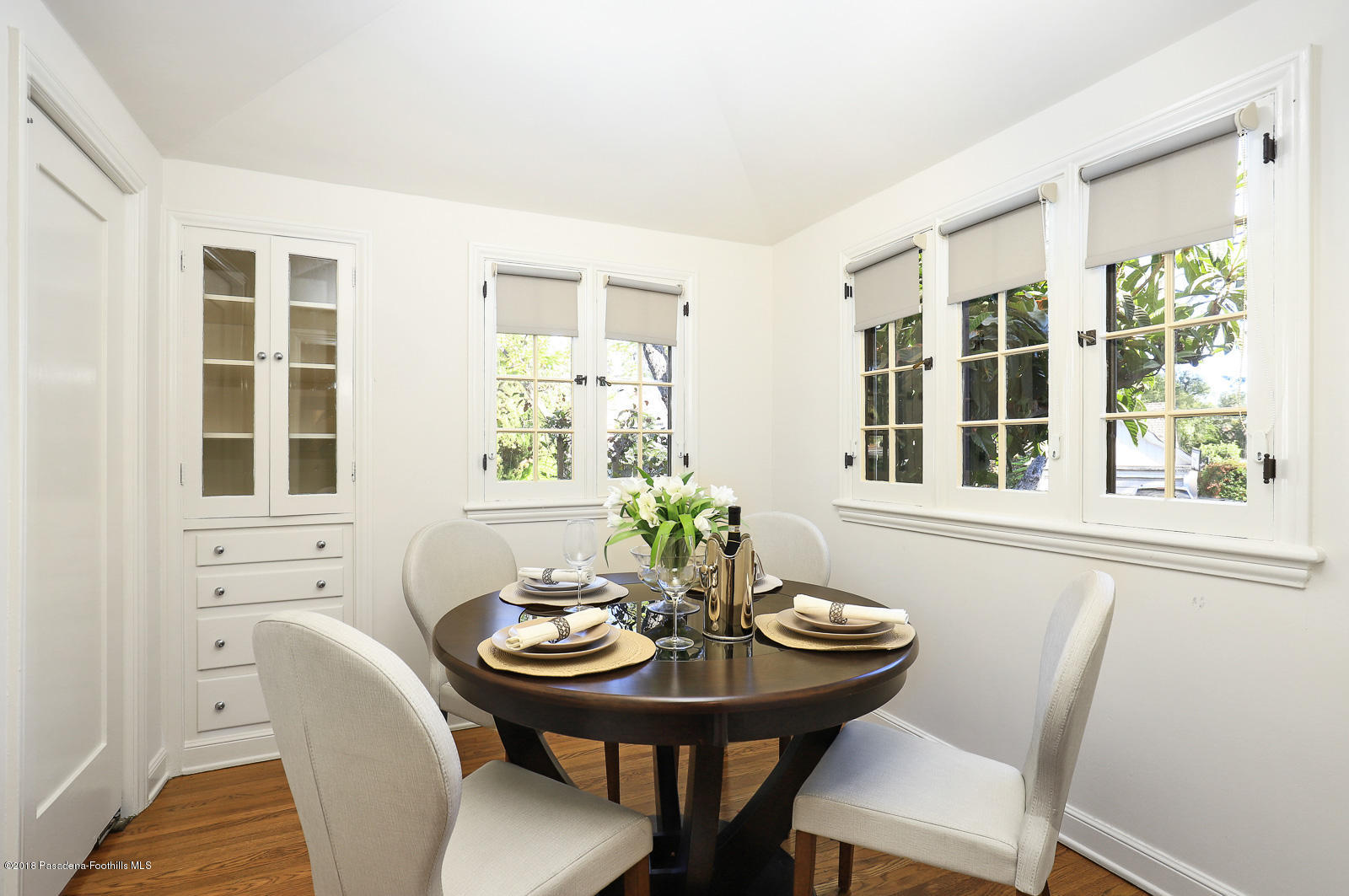884 Old Mill Road Pasadena, CA 91108 - Photo 17 of 32 a view of a dining room with furniture and window