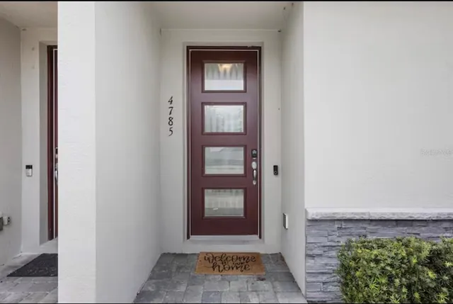 a view of an front door of a house
