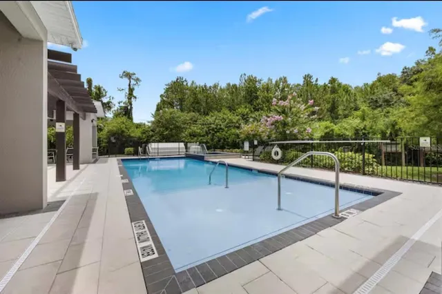 a view of outdoor space with seating