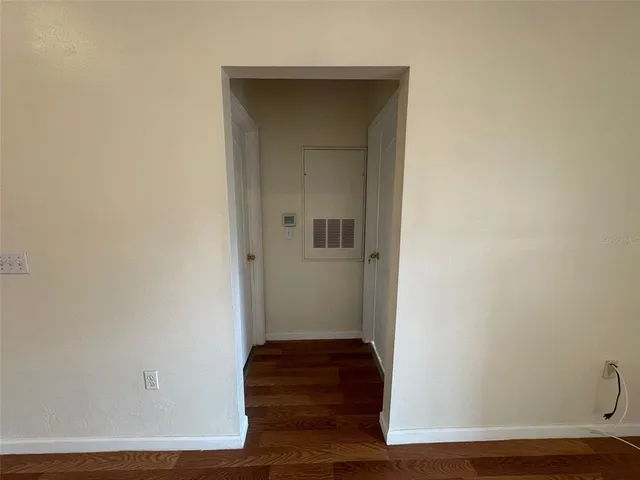 a view of front door