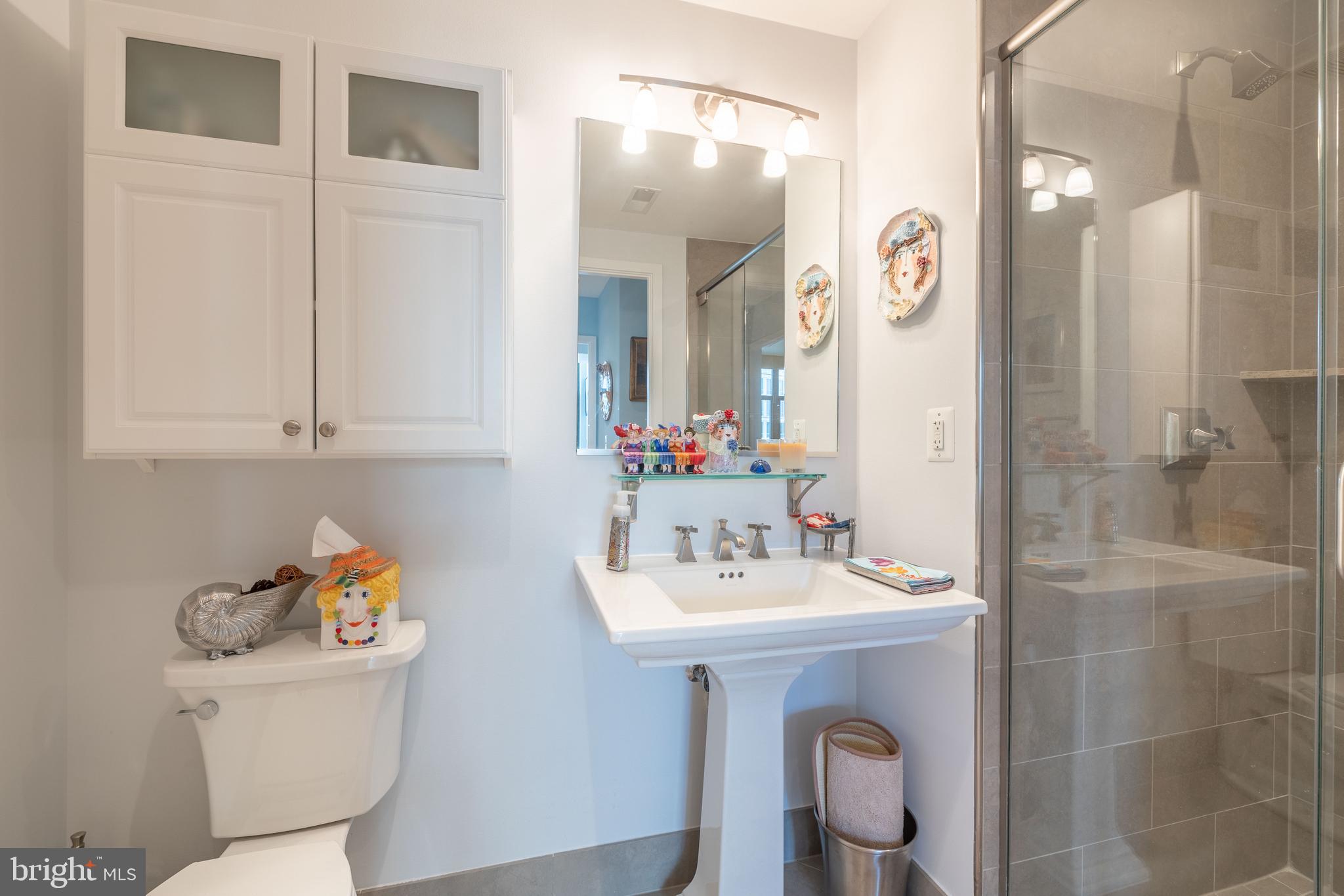 4301 Military Road Northwest, Unit 603 Washington, DC 20015 - Photo 21 of 35 Second Full Bathroom with Walk-In Shower