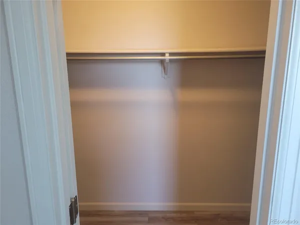 a close view of closet