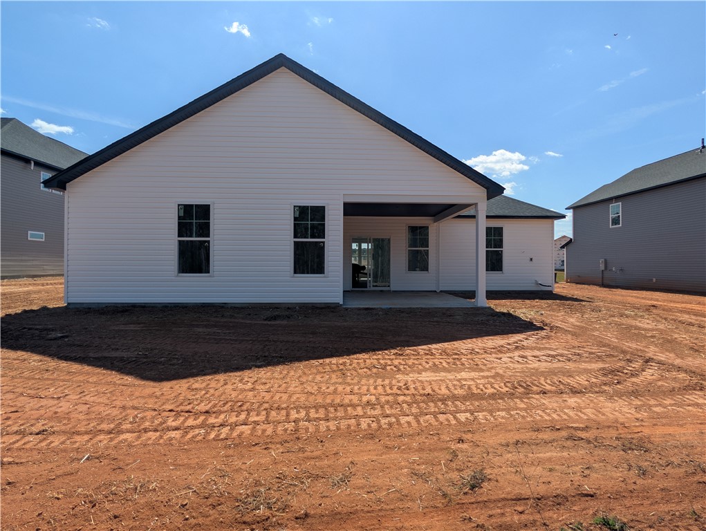 204 Bellflower Lane Pendleton, SC 29670 - Photo 6 of 44 This newly constructed home features a welcoming covered patio, perfect for outdoor enjoyment.