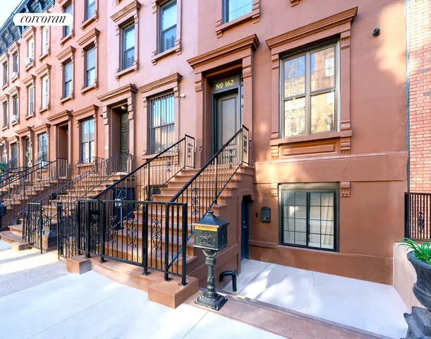 a front view of a building