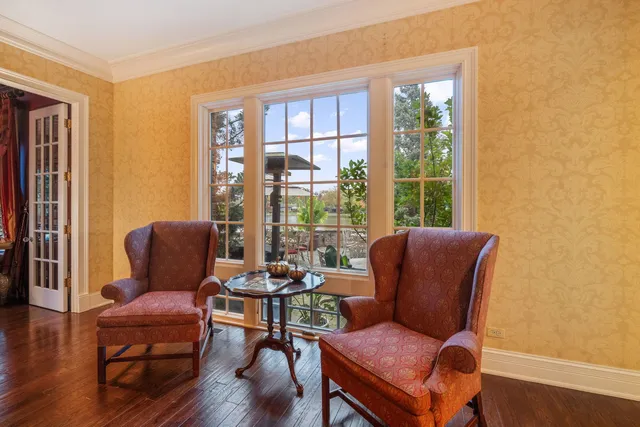 a view of an empty room with a entertaining space