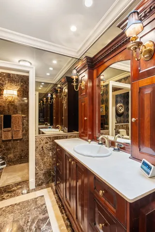 an aerial view of a house with a lake view