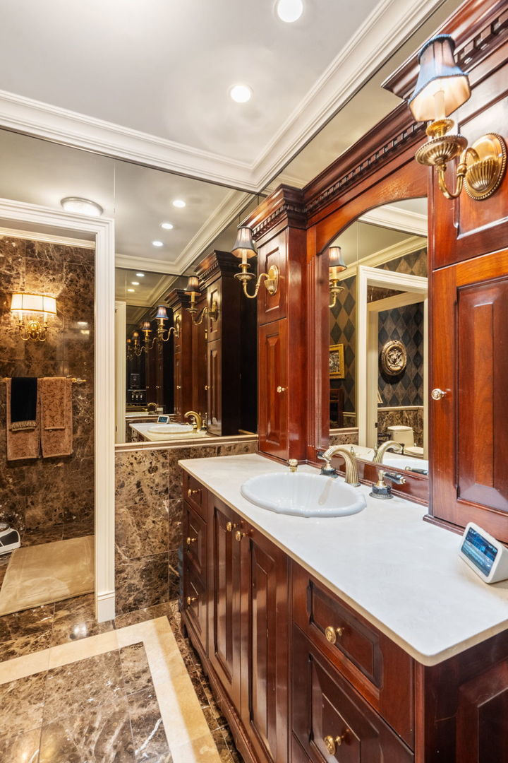 561 West 58th Street Hinsdale, IL 60521 - Photo 41 of 87 a bathroom with a sink and a mirror