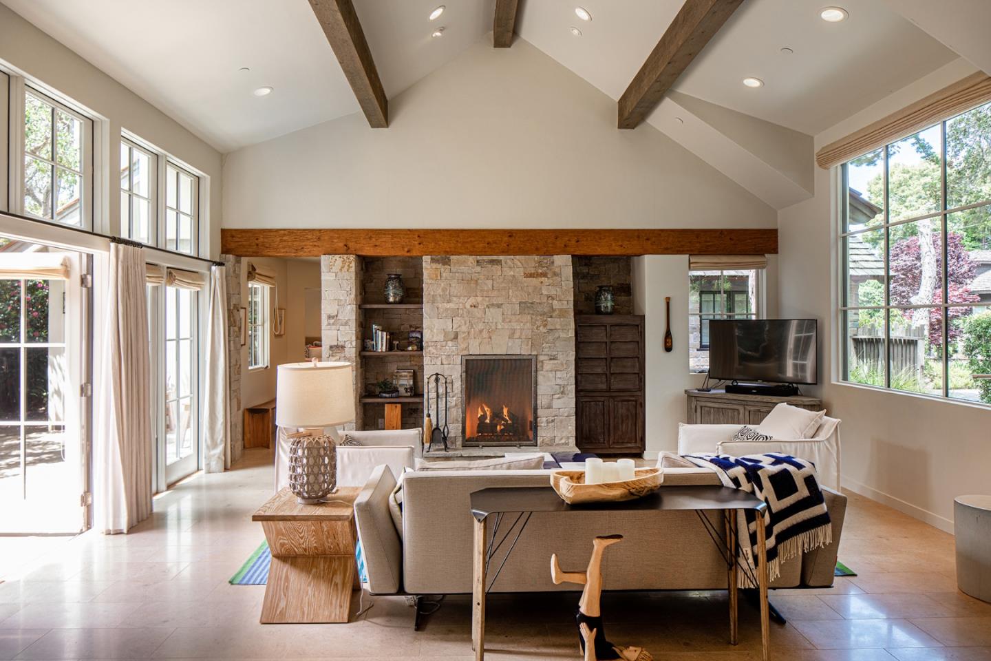 0 Monte Verde & 13th Corner Carmel, CA 93923 - Photo 3 of 31 a living room with fireplace furniture and a large window