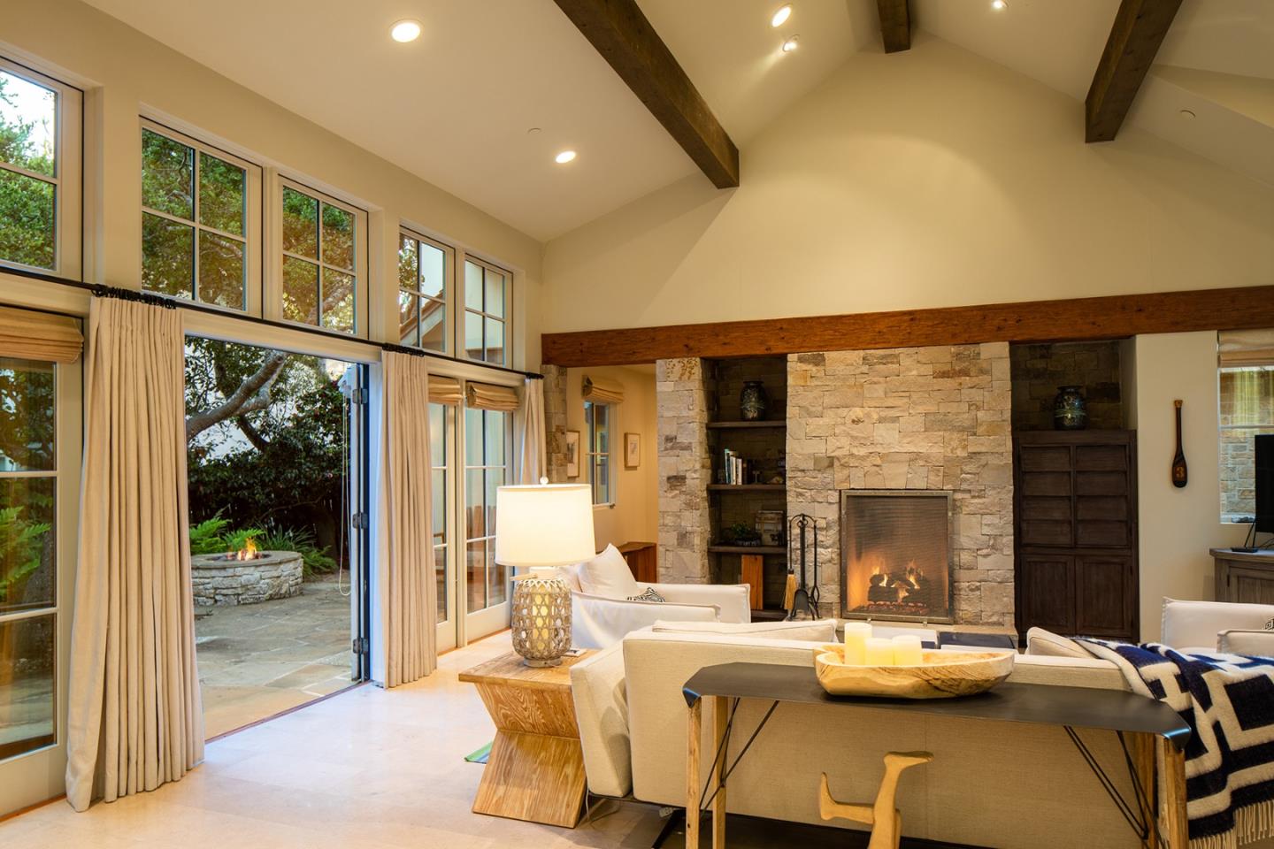 0 Monte Verde & 13th Corner Carmel, CA 93923 - Photo 24 of 31 a dining room with furniture a fireplace and wooden floor
