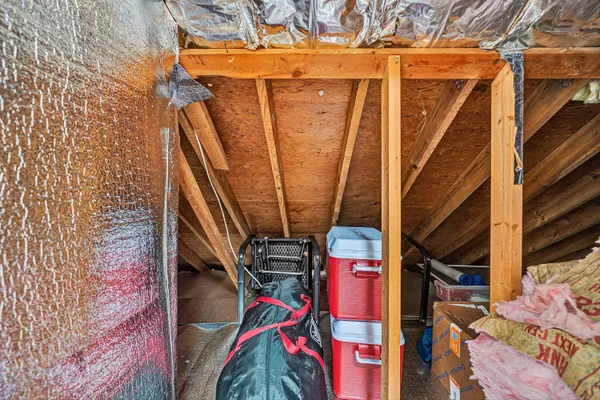 a view of a bench in the balcony