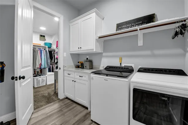 a view of a walk in closet