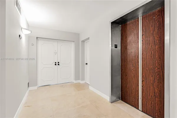 a view of an empty room