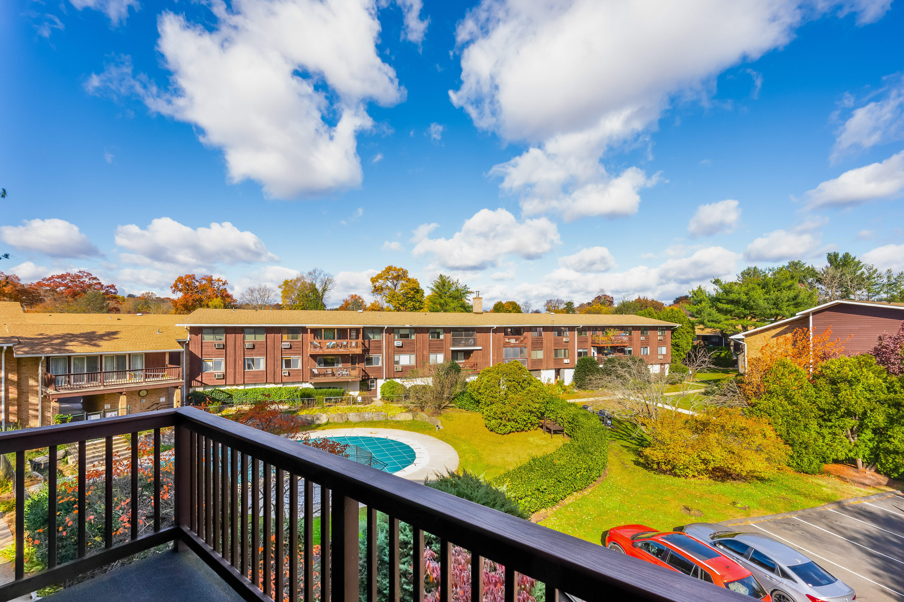 154 Cold Spring Road, Unit 71 Stamford, CT 06905 - Photo 12 of 19 a view of a city from a balcony