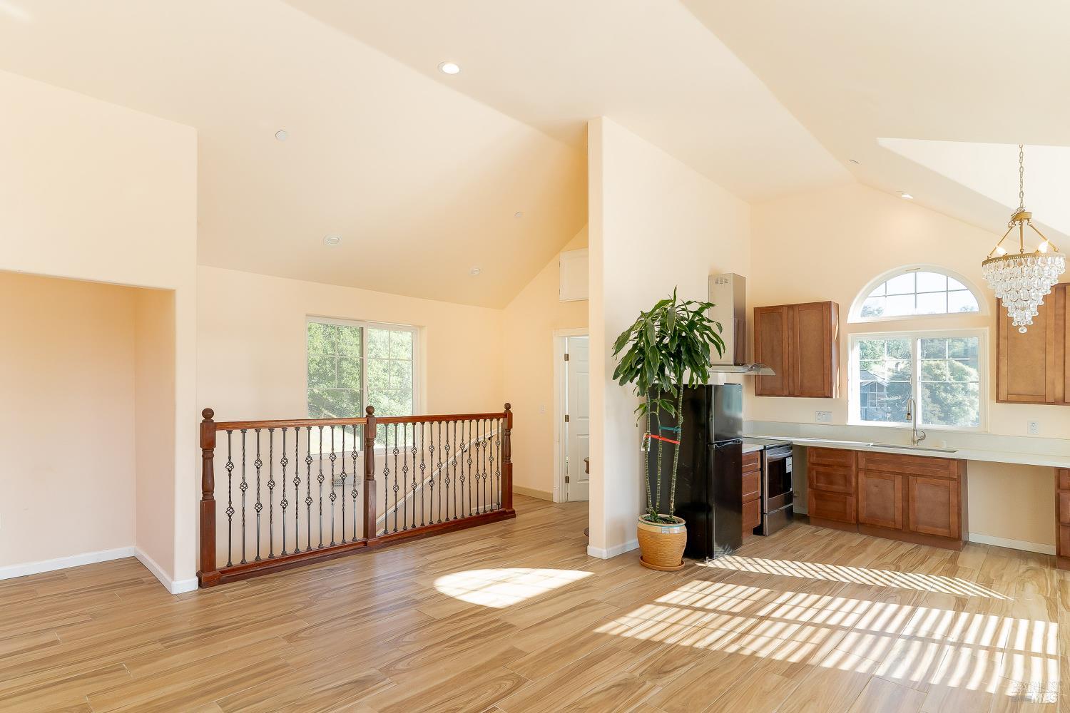 1486 Steele Canyon Road Napa, CA 94558 - Photo 12 of 46 a view of a living room and a balcony