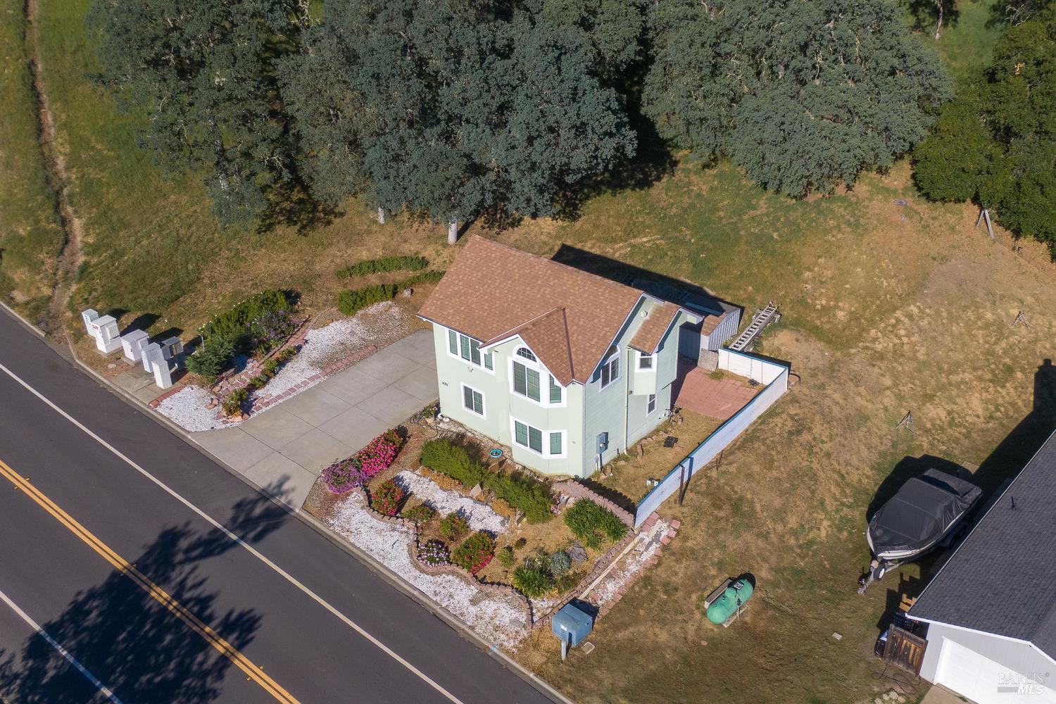 1486 Steele Canyon Road Napa, CA 94558 - Photo 24 of 46 an aerial view of a house having outdoor space