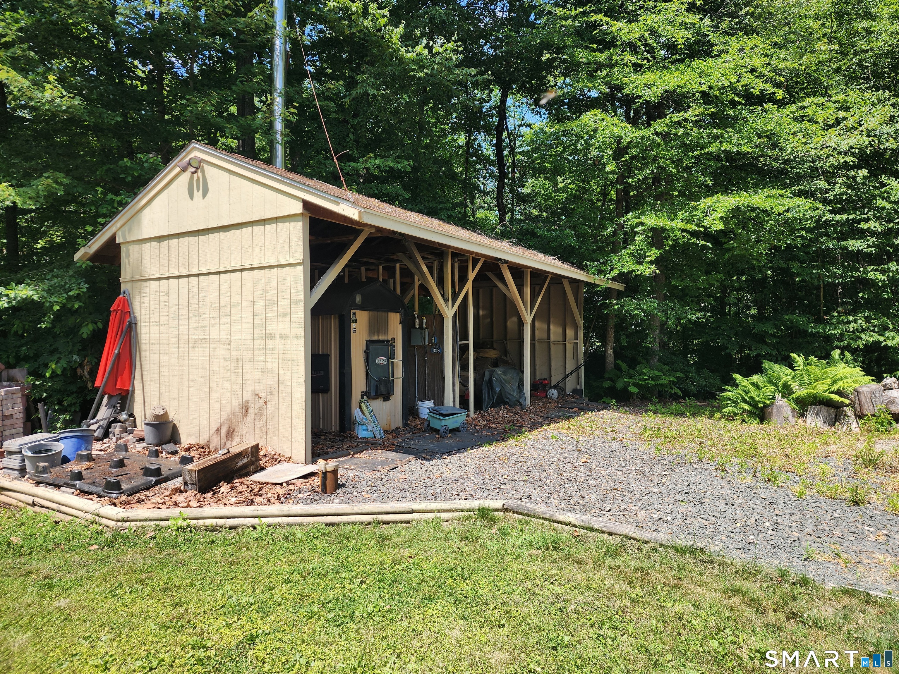 45 Nepaug Road Burlington, CT 06013 - Photo 25 of 30 Exteior Pavillion with Wood Furnace